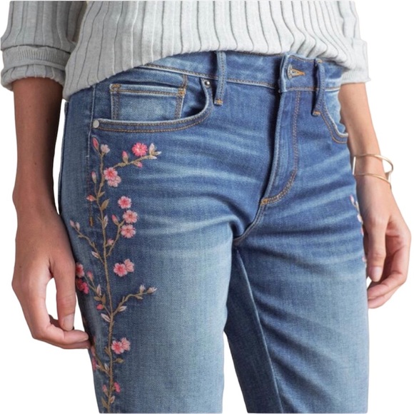 DRIFTWOOD Jeans Driftwood Jackie Cherry Blossom Embroidered Jeans
